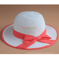 Chapeau de paille pour enfants avec Bowknot pour les filles mignonnes